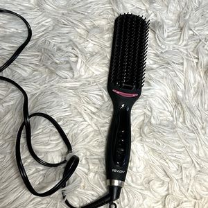 Revlon hair straightening and style brush